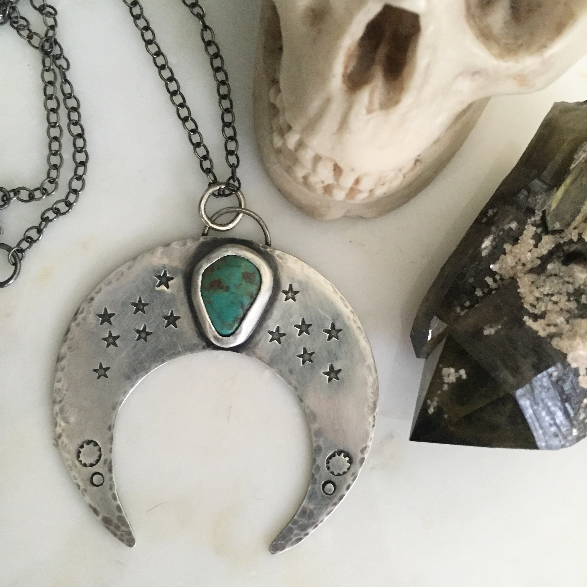 crescent moon necklace
