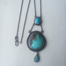 Toronto turquoise necklace, Black Umbrella Jewelry