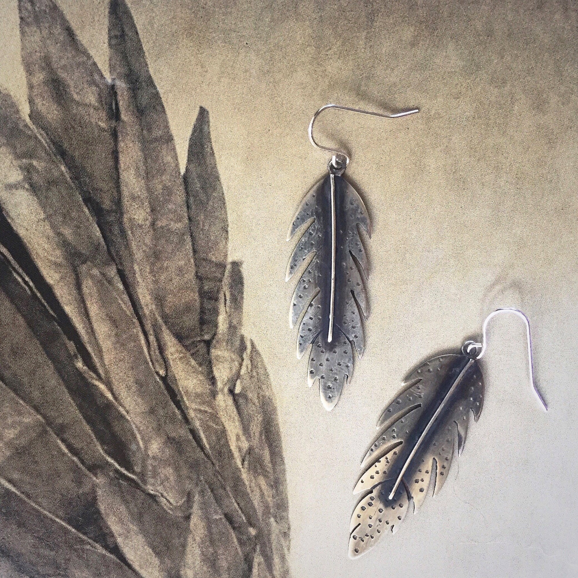 feather earrings