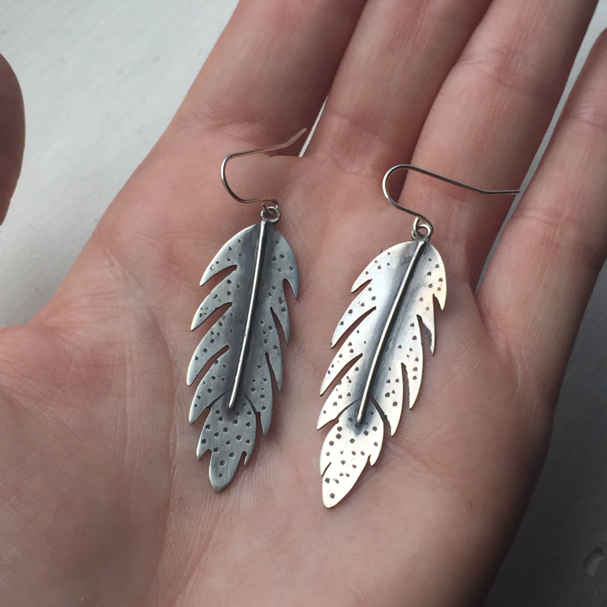 feather jewelry. Black Umbrella Jewelry