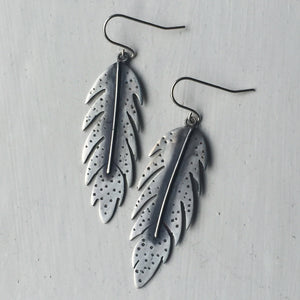 sterling silver feather